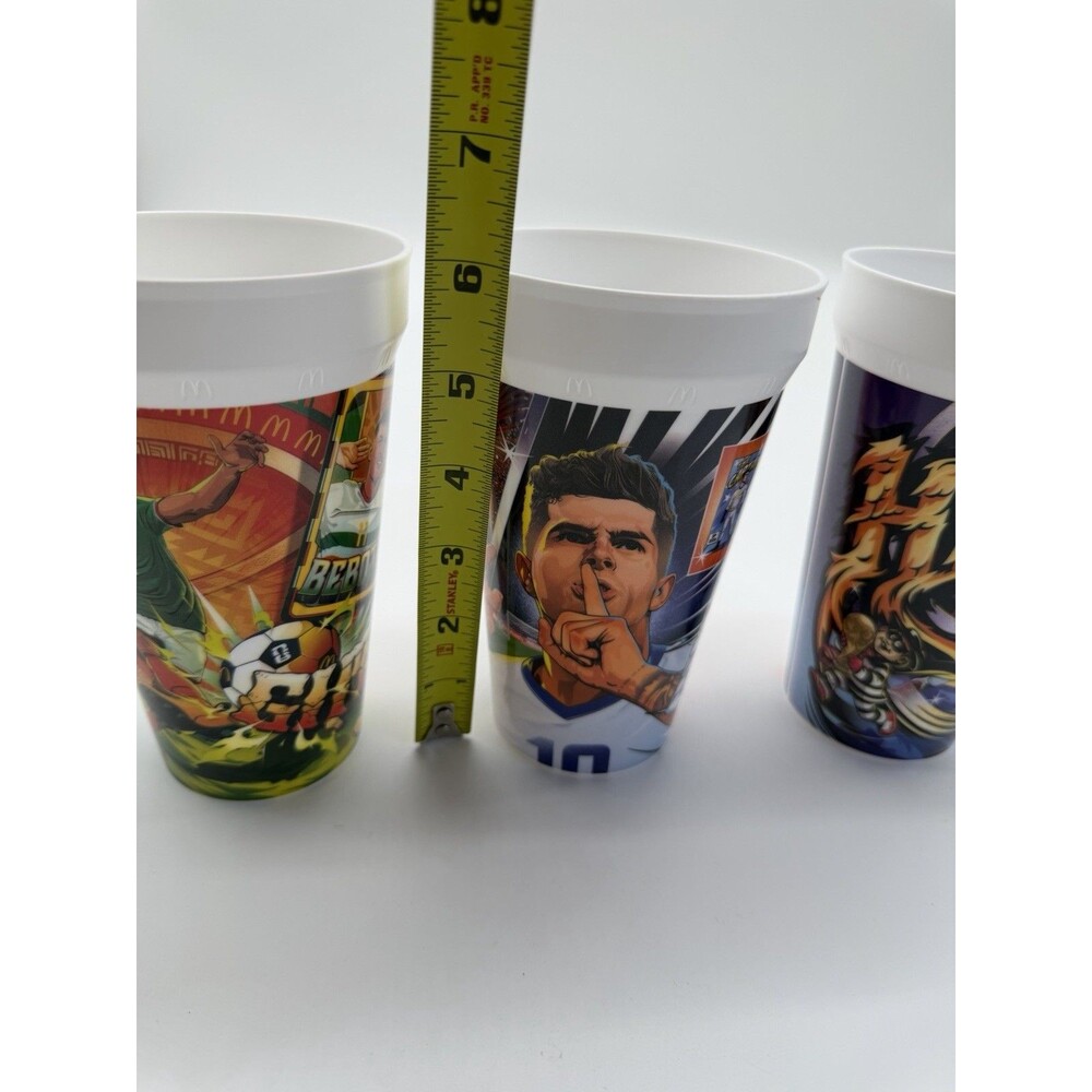2026 McDonald's FIFA World Cup Adult Happy Meal Cup lot of 3! New/opened - Picture 3 of 3